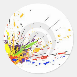 Sticker Rond Splat