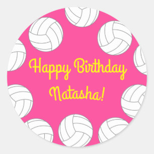 Sticker Rond Sport de la partie Anniversaire de enfant de volle