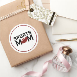 Sticker Rond Sport Maman Football Design