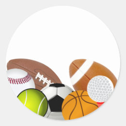 Sticker Rond Sports