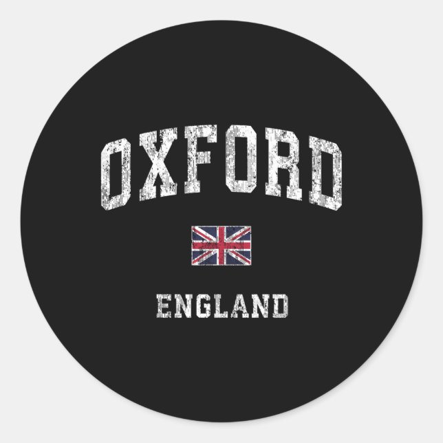 Sticker Rond Sports sportifs d'Oxford Angleterre (Devant)