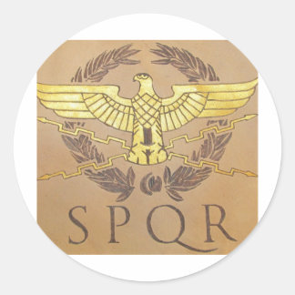 STICKER ROND SPQR