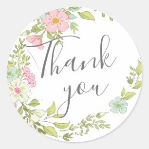 Sticker Rond Springflowers wedding collection