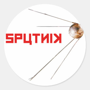 Sticker Rond SPUTNIK - espace/russie/union soviétique/technolo