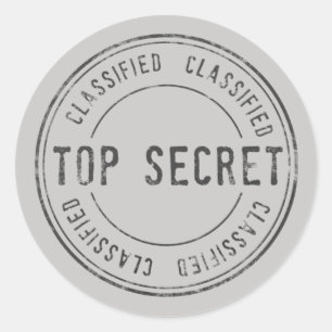 Sticker Rond Spy Surprise fête d'anniversaire Top Secret Classi