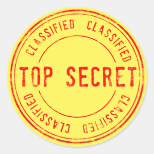 Sticker Rond Spy Surprise fête d'anniversaire Top Secret Classi