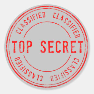 Sticker Rond Spy Surprise fête d'anniversaire Top Secret Classi