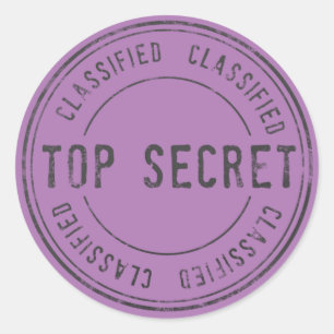 Sticker Rond Spy Surprise fête d'anniversaire Top Secret Classi