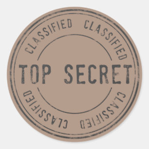 Sticker Rond Spy Surprise fête d'anniversaire Top Secret Classi