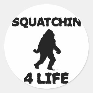 Sticker Rond Squatchine 4 vie