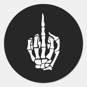 Sticker Rond Squelette