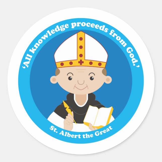 Sticker Rond St. Albert le Grand (Devant)