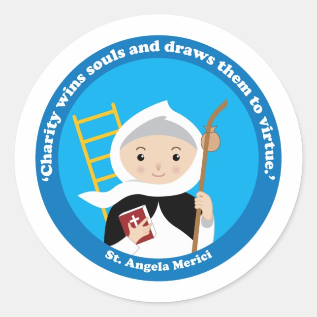 Sticker Rond St Angela Merici (Devant)