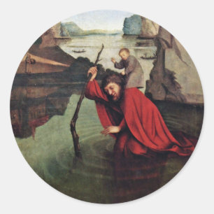 Sticker Rond St Christopher par Witz Konrad (la meilleure