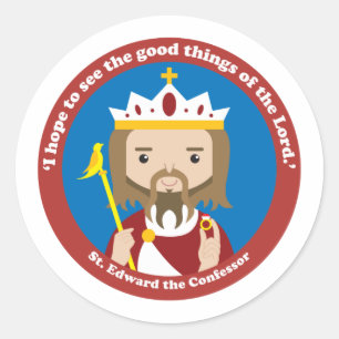 Sticker Rond St. Edward le Confesseur