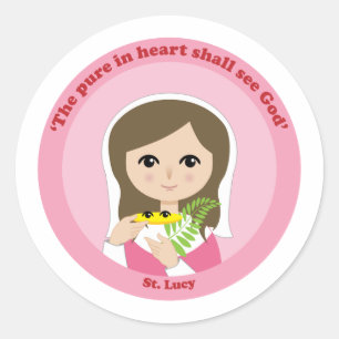 Sticker Rond St. Lucy