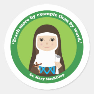 Sticker Rond St. Mary MacKillop