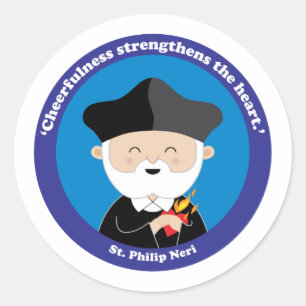 Sticker Rond St Philip Neri