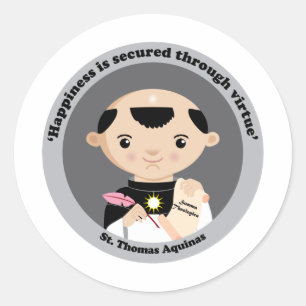 Sticker Rond St Thomas Aquinas
