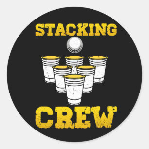 Sticker Rond Stacking Sport Stacking Coupes d'équipage Speed St