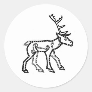 Sticker Rond Stade Pictish