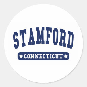 Sticker Rond Stamford Connecticut College Style tee - shirt