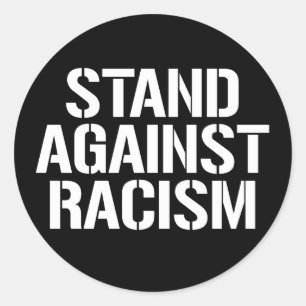 Sticker rond Stand Against Racisme Classic
