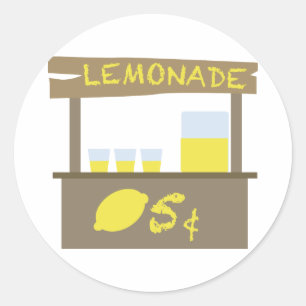 Sticker Rond Stand de Lemonade