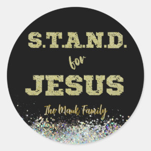 Sticker Rond Stand For Jesus Church ou Youth Group