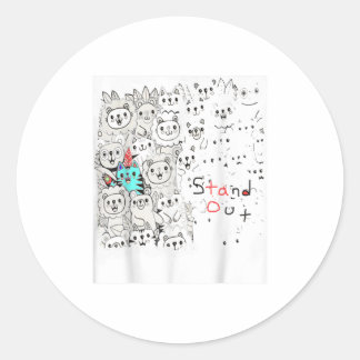 Sticker Rond Stand Out Tee