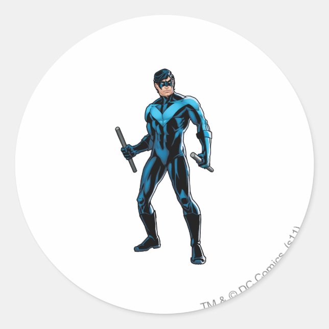 Sticker Rond Stands de nuit (Devant)