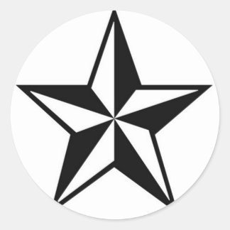 STICKER ROND STAR CAL