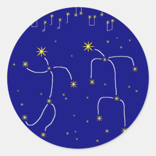 Sticker Rond Star Dance