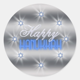 Sticker Rond Star of David Array Silver SDAX
