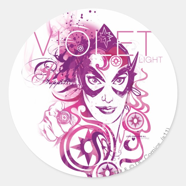 Sticker Rond Star Sapphire Graphic 3 (Devant)