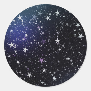 Sticker Rond Starry Sky