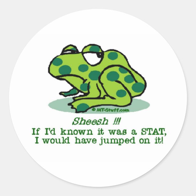 Sticker Rond STAT Froggie (Devant)