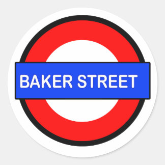Sticker Rond Station de métro Baker Street