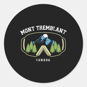 Sticker Rond Station de ski Mont Tremblant Canada Québec Souven