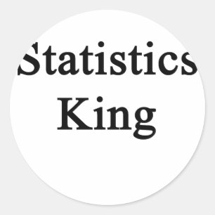 Sticker Rond Statistique roi