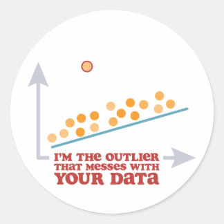 Sticker Rond Statistiques en dehors