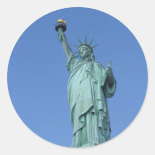 Sticker Rond Statue de la Liberté