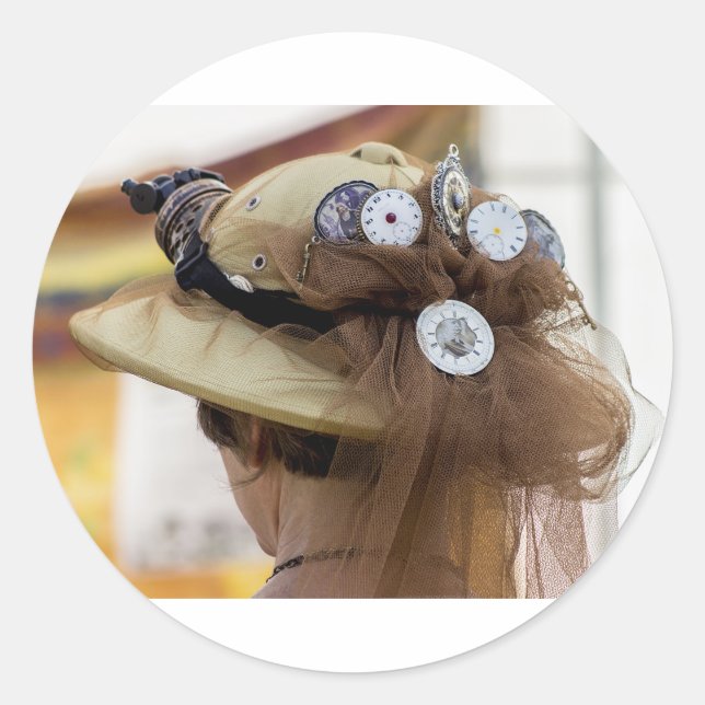 Sticker Rond Steampunk (Devant)