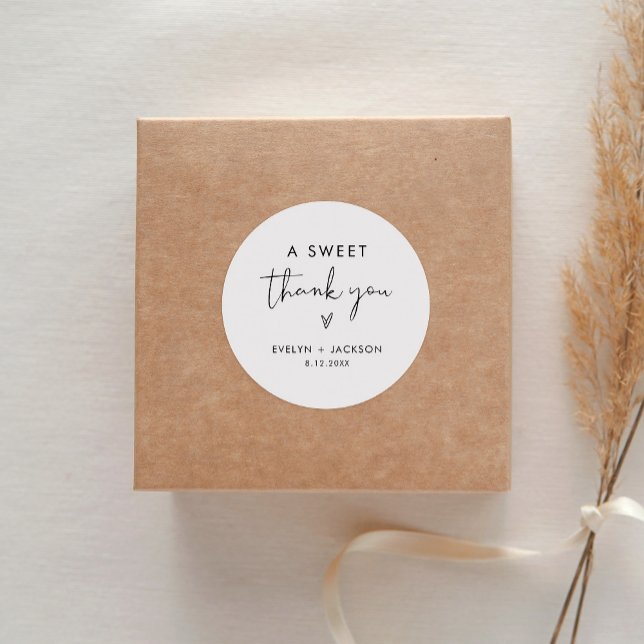 Sticker Rond STELLA Sweet Merci Favor 3" (feuille de 6) (Créateur téléchargé)