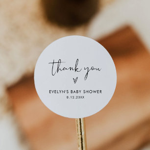 Sticker Rond STELLA Sweet Thank You Favor 3" (feuille de 6)