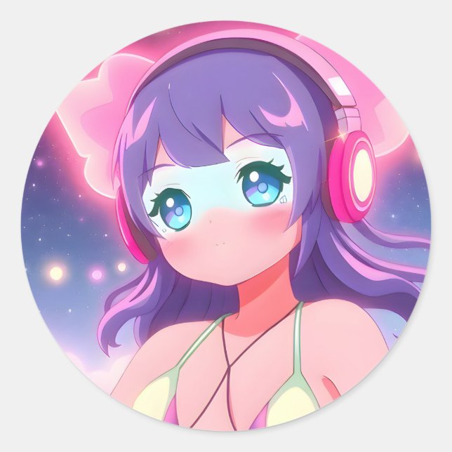 Sticker rond Stellargroove Ayumi #01 (Devant)