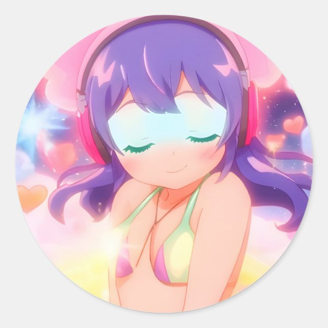 Sticker rond Stellargroove Ayumi #04 (Devant)