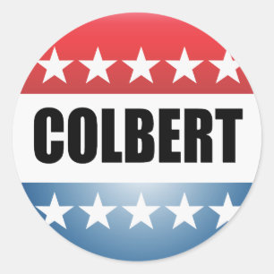 STICKER ROND STEPHEN COLBERT