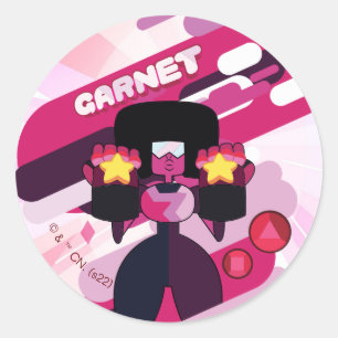 Sticker Rond Steven Universe   Graphique de caractères Garnet