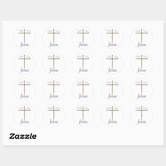 Sticker Rond Stick avec Jésus Christian Drummer Stainless (Feuille)